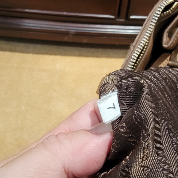 PRADA 2 Tone Saffiano Lux Double Zipper Tote - Picture 6 of 16